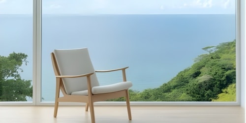 Calm, minimalist space representing concierge holistic healthcare